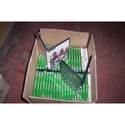 BOX STORAGE CD DVD USED 200 PIECES 14MM BLACK SINGLE BOX DVD BLACK 1 PLACE