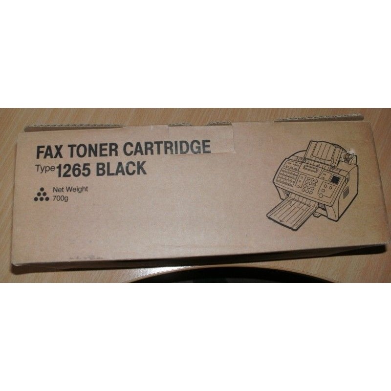 FAX TONER CARTRIDGE ORIGINALE RICOH H193-38 TYPE 1265 BLACK 700g NUOVO lrx