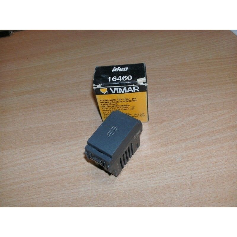 PORTAFUSIBILE 16A 250V VIMAR IDEA 16460 PER FUSIBILI 5X20 MM O 6X28MM NUOVO lrx