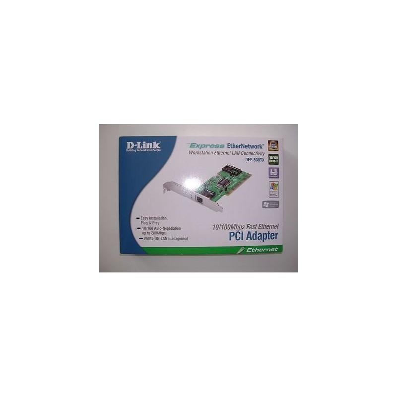 SCHEDA DI RETE PCI ADAPTER 10/100MBPS FAST ETHERNET D-LINK DFE-538TX NUOVO