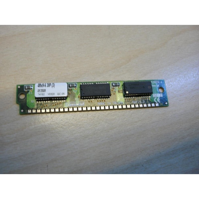 SCHEDA MEMORIA MEMORY MODULE 4MB TRANSCEND TS4M9360 30PIN 4MX9    NUOVO