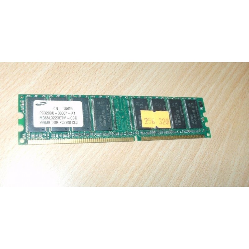 MEMORY RAM SAMSUNG M368L3223ETM-111 256MB DDR-400 CL3 PC3200U-30331 A1 USATO lrx