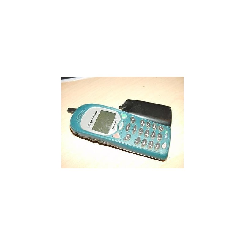 TELEFONO CELLULARE MOTOROLA MC2-41H11 USATO DA COLLEZIONE  COLORE AZZURRO lrx