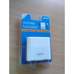 MOBILE BOOSTER AA ENELOOP CHARGER CON PRESA USB SANYO KBC-E1S NUOVO  lrx