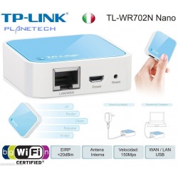NANO ROUTER TP-LINK TL-WR702N 150Mbps WIRELESS N NUOVO lrx