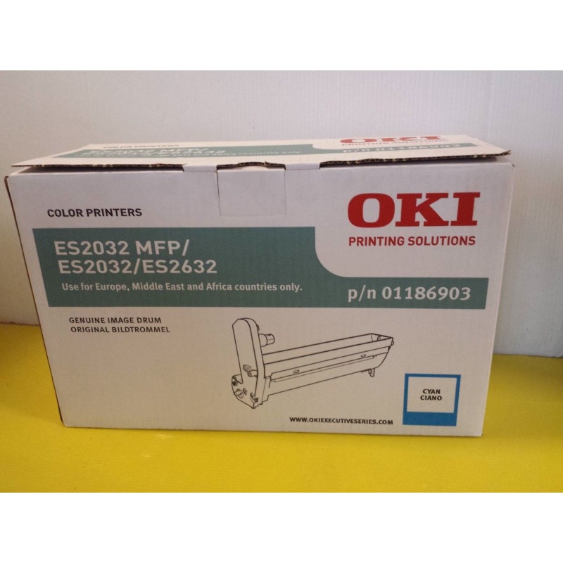 ORIGINALE OKI TAMBURO CIANO p/n 01186903 per ES2032 MFP /ES2032 /ES2632