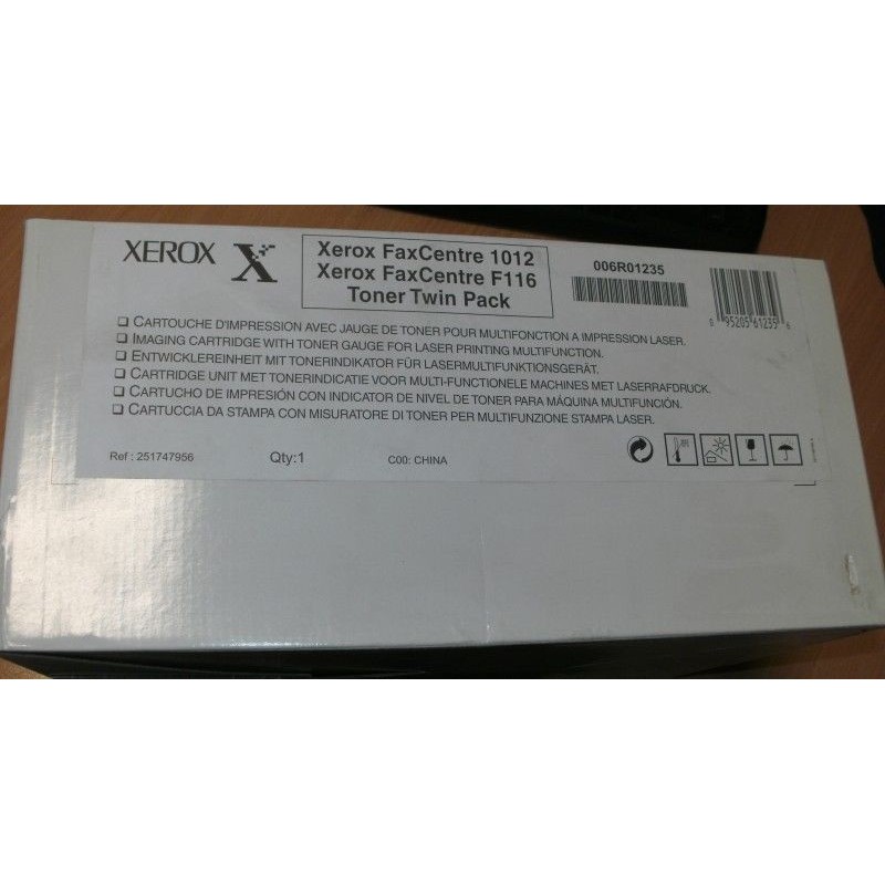 TONER CARTRIDGE ORIGINAL XEROX 006R01235 TWIN PACK FAX CENTRE 1012 / F116 lrx