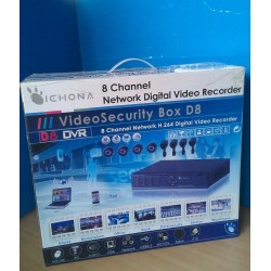 VIDEO SECURITY BOX 8 CANALI NETWORK DIGITAL VIDEO RECORDER ICHONA D8DVR lrx