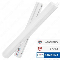 V-TAC PRO VT-035 Plafoniera LED Chip Samsung Lineare 4W 30cm Raccordabile con Interruttore 6400K - SKU 691